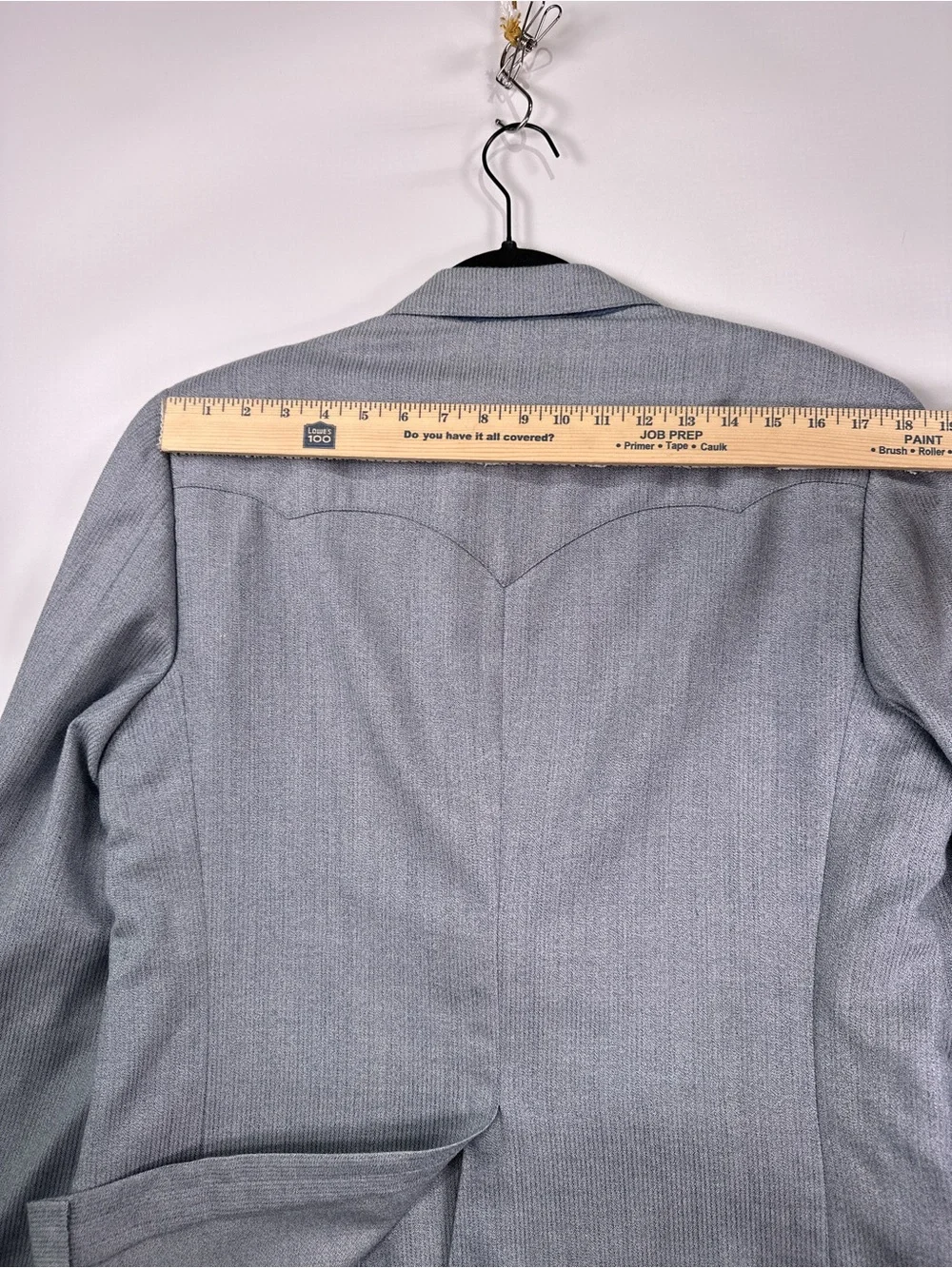 Prestige West Vintage 70s Western Yoke Blazer Gray 44R